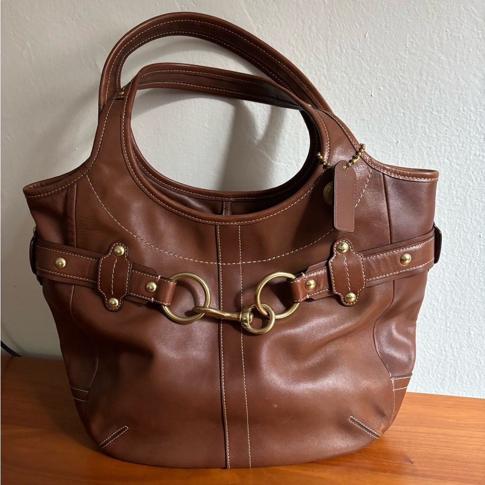バッグ COACH F10743 Legacy Ergo hobo Tote Y2K Nwot Coach Y2k Legacy Collection Ergo Belted Tote Bag - Gem